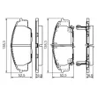 BOSCH 0 986 494 311 - Jeu de 4 plaquettes de frein avant