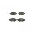 BOSCH 0 986 494 322 - Jeu de 4 plaquettes de frein avant