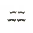 BOSCH 0 986 494 348 - Jeu de 4 plaquettes de frein arrière