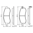 BOSCH 0 986 494 362 - Jeu de 4 plaquettes de frein avant