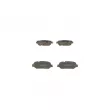 BOSCH 0 986 494 363 - Jeu de 4 plaquettes de frein avant