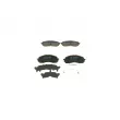BOSCH 0 986 494 373 - Jeu de 4 plaquettes de frein avant