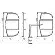 BOSCH 0 986 494 535 - Jeu de 4 plaquettes de frein avant