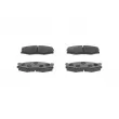 BOSCH 0 986 494 541 - Jeu de 4 plaquettes de frein avant