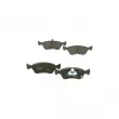 BOSCH 0 986 494 560 - Jeu de 4 plaquettes de frein avant
