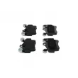 BOSCH 0 986 494 567 - Jeu de 4 plaquettes de frein avant
