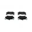 BOSCH 0 986 494 567 - Jeu de 4 plaquettes de frein avant