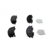BOSCH 0 986 494 577 - Jeu de 4 plaquettes de frein avant