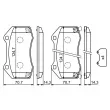 BOSCH 0 986 494 718 - Jeu de 4 plaquettes de frein avant