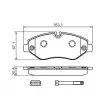 BOSCH 0 986 494 728 - Jeu de 4 plaquettes de frein avant