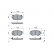 BOSCH 0 986 494 882 - Jeu de 4 plaquettes de frein avant