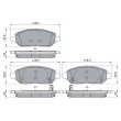 BOSCH 0 986 494 906 - Jeu de 4 plaquettes de frein avant