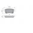 BOSCH 0 986 494 978 - Jeu de 4 plaquettes de frein arrière
