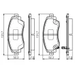 BOSCH 0 986 495 132 - Jeu de 4 plaquettes de frein avant