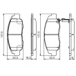 BOSCH 0 986 495 153 - Jeu de 4 plaquettes de frein avant