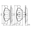 BOSCH 0 986 495 162 - Jeu de 4 plaquettes de frein avant