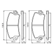 BOSCH 0 986 495 270 - Jeu de 4 plaquettes de frein avant