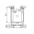 BOSCH 0 986 495 335 - Jeu de 4 plaquettes de frein avant