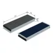 BOSCH 0 986 628 605 - Filtre, air de l'habitacle