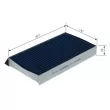 BOSCH 0 986 628 634 - Filtre, air de l'habitacle