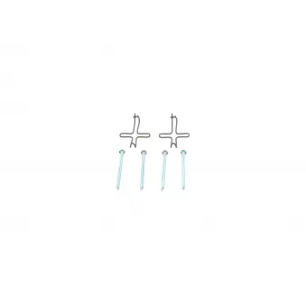 Kit d'accessoires, plaquette de frein à disque BOSCH 1 987 474 162 Kit d'accessoires, plaquette de frein à disque BOSCH 1 987 474 162