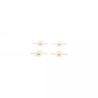 Kit d'accessoires, plaquette de frein à disque BOSCH 1 987 474 612