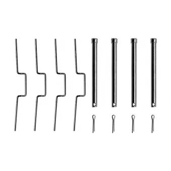 Kit d'accessoires, plaquette de frein à disque BOSCH 1 987 474 614 pour TOYOTA MR 2.5 D 4x4 - 69cv