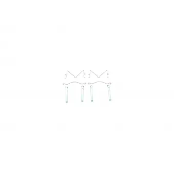 BOSCH 1 987 474 621 - Kit d'accessoires, plaquette de frein à disque