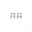 BOSCH 1 987 474 637 - Kit d'accessoires, plaquette de frein à disque