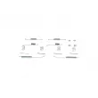 BOSCH 1 987 475 205 - Kit d'accessoires, mâchoire de frein