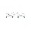 BOSCH 1 987 475 290 - Kit d'accessoires, mâchoire de frein