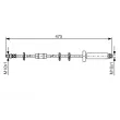BOSCH 1 987 476 329 - Flexible de frein