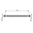 BOSCH 1 987 476 670 - Flexible de frein