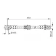 BOSCH 1 987 476 694 - Flexible de frein