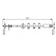 BOSCH 1 987 476 809 - Flexible de frein