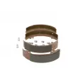 BOSCH F 026 004 546 - Jeu de mâchoires de frein