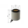 BOSCH F 026 400 018 - Filtre à air