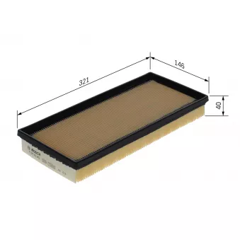 BOSCH F 026 400 452 - Filtre à air