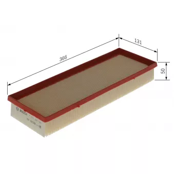 BOSCH F 026 400 549 - Filtre à air