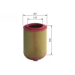 BOSCH F 026 400 641 - Filtre à air