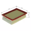 BOSCH F 026 400 676 - Filtre à air