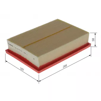 Filtre à air BOSCH OEM 178010P090