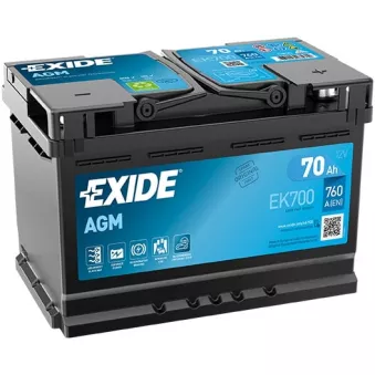 Batterie de démarrage EXIDE EK700