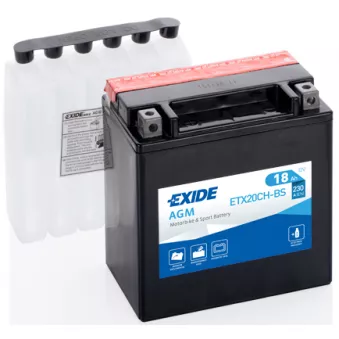 Batterie de démarrage EXIDE ETX20CH-BS