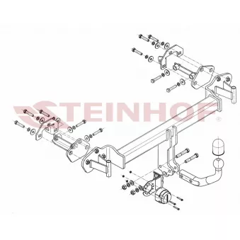 Dispositif d'attelage STEINHOF B-068 pour BMW Série 3 325 Ci - 192cv