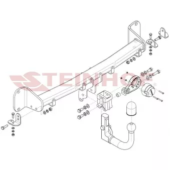 Dispositif d'attelage STEINHOF B-083 pour FORD TRANSIT 520 i - 163cv