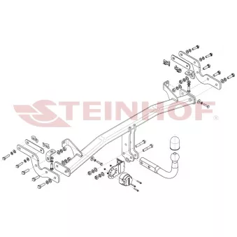 Dispositif d'attelage STEINHOF C-057 pour CITROEN C3 AIRCROSS 1.6 BlueHDI 100 - 99cv