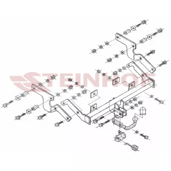 Dispositif d'attelage STEINHOF C-129 pour CITROEN XSARA 2.0 HDI - 90cv