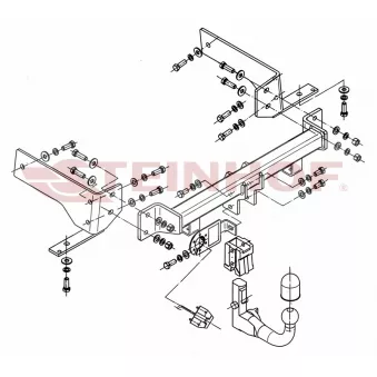 Dispositif d'attelage STEINHOF C-256 pour SKODA ENYAQ iV 2.0 D 4WD - 126cv