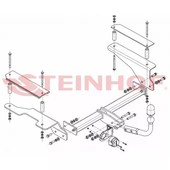 Dispositif d'attelage STEINHOF C-257 pour CHEVROLET AVEO 1.4 - 101cv